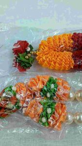 Artificial Satin Beads Malai Garland for Photo Frame