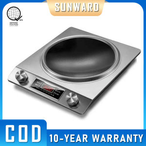 Intelligent fully automatic touch screen button 3500W high-power concave electromagnetic stove for fast cooking