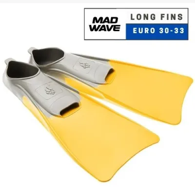 MadWave Swimming Snorkeling Training Long Fins Swim Flippers (EURO 30 - 33)