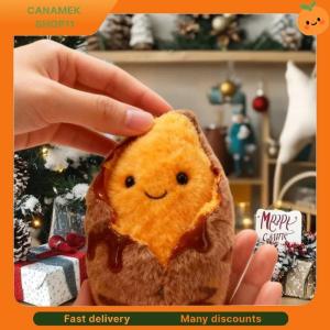 ❣️❣️❣️ Cute Creative Roasted Sweet Potato Plush Doll Keychain Cartoon Simulated Food Stuffed Doll Pendant Decorative Accessories Gifts