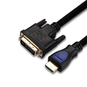 Digital HDTV to DVI 24+1 Male to Male Video Cable for Crisp HD1080p Display on Monitors Projectors and TVs