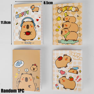 Mini Notebook Student Portable Notebook Small Notepad Casual Note Capibara Cartoon Notebook Children Kindergarten Reward Gift