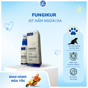 FUNGIKUR 50ml Chai Phun Xịt Nấm Ngoài Da Cho Chó Mèo