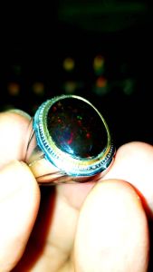 batu cincin kalimaya black opal banten