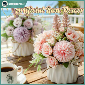 Artificial Silk Rose Flower Nordic Aesthetic Bouquet Home Living Room Home Decor Plastic Hydrangea