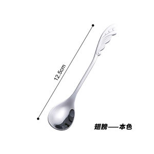 Four leaf clover 304 stainless steel high-end creative coffee spoon short handle mixing spoon gift spoon spoon spoon dessert sand ice spoon