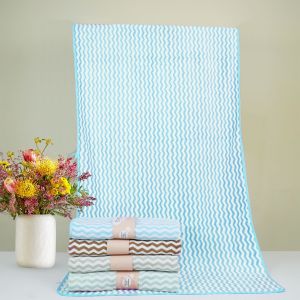 Promo Handuk Mandi Dewasa Motif Diamond Ukuran 140 x 70 cm ZigZag Salur Dengan Bulu Lembut Dan Daya Serap Tinggi