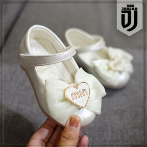 Sepatu Balet Pesta Anak Perempuan Fashion Motif Pita Love / Sepatu Slip On Anak Perempuan Pesta usia 1-9 Tahun / Sepatu Anak Pesta Cewek Variasi Love Lucu / Sepatu Anak Wanita Casual Cute Modis / Sepatu Anak Flatshoes Cantik Trendy / Sepatu Anak Balet