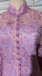 set kebaya pesta kebaya brukat lilac kebaya brukat ibu hajat kebaya ibu besan kebaya wisuda kebaya premium