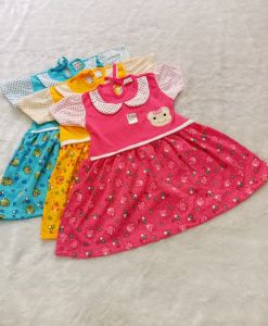 baju bayi dress bayi perempuan kuning