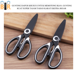 Kitchen Scissors GUNTING DAPUR Ikan Dan Daging Serbaguna Multifungsi