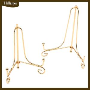 [Hillarys] Vàng sắt hiển thị đứng Craft Bracket cuốn sách chủ ảnh bệ Bát món ăn khung hình ảnh tấm Giá vẽ lưu trữ trang trí