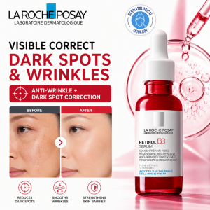 La Roche Posay Retinol B3 Serum 30ml|Anti-Wrinkle Anti-Dark Spot Serum with Pure Retinol & Vitamin B3 for Aging Skin