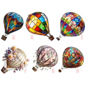 Light weight Hot Air Balloon Acrylic Hanging Decoration Multiple Color Option For Indoor Outdoor Ambiances
