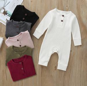 Jumper bayi Panjang Doodle Polos / Sleepsuit Doodle Polos