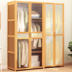Wardrobe Clothes Cabinet Almari Baju 2 Door Cabinet Clothes Wardrobe Storage Almari Baju Rak Baju 衣柜/衣橱