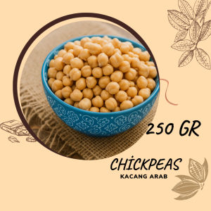 KACANG ARAB 250 GRAM CHICKPEAS PREMIUM ORIGINAL OLEH OLEH HAJI UMROH KACANG ARAB MATANG