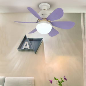SX-420 Ceiling Fan Light 6 blade Small Ceiling Fan with 3-Speeds Dimmable Ceiling Fan with Lights30W 16.5