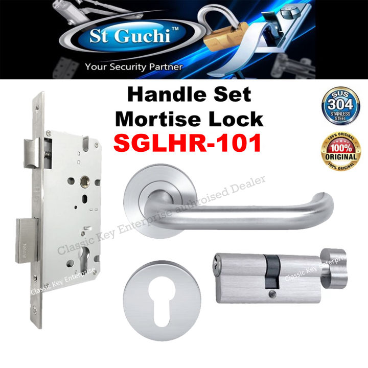 St Guchi SGLHR101 Hollow Lever Handle Mortise Lever Handle Lock set