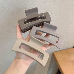 【COD/READY】South Korea Ins Square Clip Headdress Fashionable Hair Clip Simple Temperament Large Catch Clip Bath Shark Clip Hair Accessories Square Womens Hair Clamp