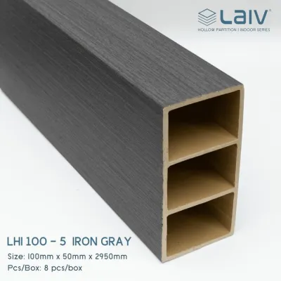 (LAIV) PVC Partisi Hollow Indoor Sekat Ruangan Wallpanel WPC Wood Tiang Kisi-Kisi Partisi Plafon Pembatas