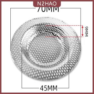N2HAO Nước nhà bếp bồn rửa lọc bồn rửa Lưới lọc công cụ nhà bếp thép không gỉ phòng tắm thoát nước sàn Bìa vòi hoa sen tóc catche Stopper