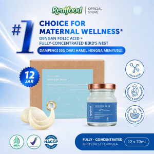 Realfood Wonder Mom Minuman Sarang Burung Walet dengan Premiks Vitamin (Asam Folat)