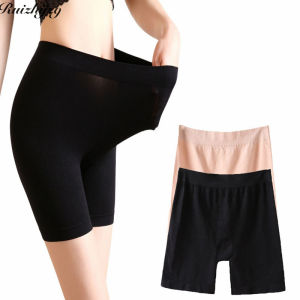 Ruizhijzg Phụ Nữ cỡ lỡn quần mặc trong váy Quần Quần lót liền Panty Phụ Nữ đồ lót mềm mại Tóm Tắt Dành Cho Phụ Nữ màu nude Đen