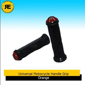 Dantsuran Universal Motorcycle Handle Grip | Orange Rubber Grip Replacement for Motorbikes