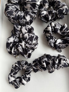 ready stock 19mm mulberry silk hair scrunchies for women houndstooth hair tie for lady high quality hair accessories