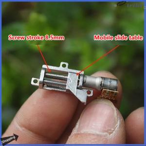 【jianzhanqinl】 1PC Mini 5mm 2-Phase 4-Wire Precision Metal Gearbox Gear Stepper Motor Ultra-Micro 5mm Stroke Linear Actuator