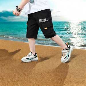 Celana Pendek Anak Laki Laki Cargo Moschiru Bahan Cotton Twill usia 2-12 Tahun