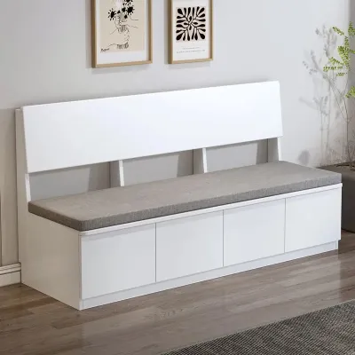 Storage bench storage + seat 2 in 1 suitable for living room / dining room sofa bench with backrest