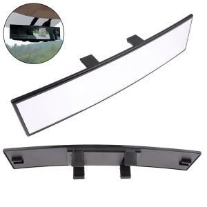 [tianjunmaoyi] Large Vision Anti-glare Proof Angle Panoramic Car Interior Blu-ray Mirror Rearview Mirror 300mm Auto HD Assisting Mirror