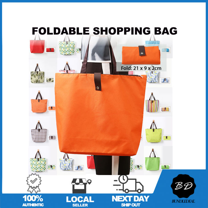 🚀[SG] Foldable Shopping Tote/ Travel Bag/ Recycle Waterproof Grocery