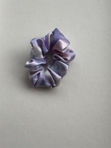 19mm mulberry silk hair scrunchies for women romantic purple hair tie for lady high quality hair accessories