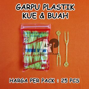 Garpu Kue ulang tahun / Garpu Kue Plastik / Garpu Buah isi 24pcs