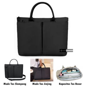 Tas WanitaTas Laptop Tas KerjaTas DokumenTas Kuliah Jinjing dan Selempang Zoe 14" - 146" inchi