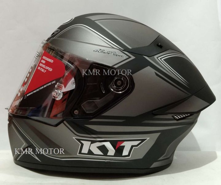 KYT TT COURSE TOURIST MATT COOL GREY FULL FACE HELMET Lazada