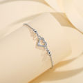 Y754 [COD✔]Gelang Rantai Titanium Lapis Emas Stainless Wanita Heart Jewelry Gift for Wanita. 