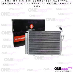 CON-HY-16C-032 Condenser for Hyundai I10 1.0L 2008 Core Thickness 16mm High-Quality Replacement Part