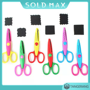 6Pcs Gunting Zigzag/Gunting Kado Gelombang/Gunting Prakarya Gerigi