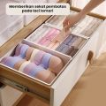 Mainland Underwear Storage Box Kotak Penyimpanan Pakaian Dalam Kaos Kaki Organizer Lemari Serbaguna Storage Box Sekat HSB181. 