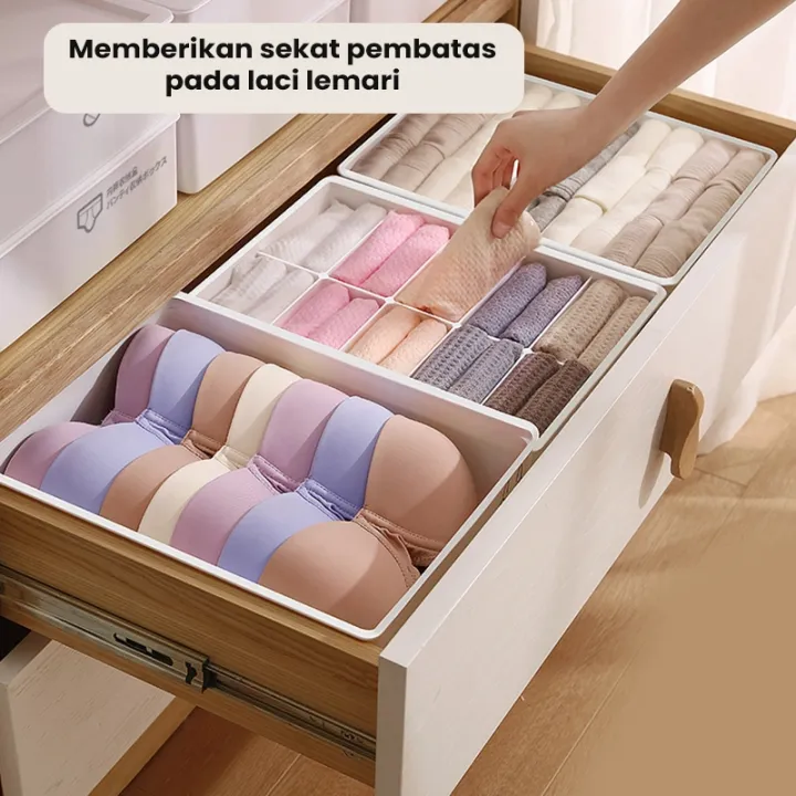 Mainland%20Underwear%20Storage%20Box%20Kotak%20Penyimpanan%20Pakaian%20Dalam%20Kaos%20Kaki%20Organizer%20Lemari%20Serbaguna%20Storage%20Box%20Sekat%20HSB181%20-%20Image%205