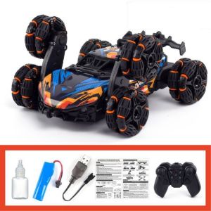 NOONOR Orange Purple RC Stunt Car 6x6 Spray Gas Alloy Plastic Spray Gas RC Toys Cool Off-Road Vehicle Toys Toy Gift