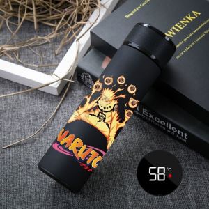Anime two-dimensional water cup NARUTO vacuum flask Uzumaki Naruto Uchiha Sasuke Kakashi Itachi 304 stainless steel smart male and female student Birthday gift