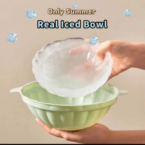 New Ice Bowl Mold Summer Fruit Salad Iced Cold Noodles Large Capacity Ice Cube Mold Food Grade Household Ice Container
