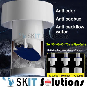 【SKIT SG】50/60/75mm Drain Pipe Sealing Plug Sewer Seal Rings Deodorant Silicone Ring Washing Machine Drainage Floor Drain Core Sealing Plug Backflow Preventer for Bathroom Kitchen