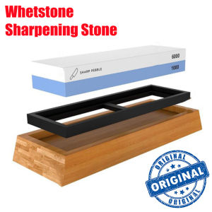 Knife Dual Sided Grit Whetstone Knife 1000/6000 Grit Water Stone Sharpener and Polishing Tool for Kitchen Hunting and Pocket Knives or Blades