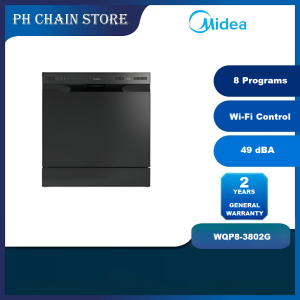 MIDEA WQP8-3802G 8 PLACE SETTINGS WIFI CONTROL DISHWASHER (8 PROGRAMS)
